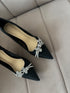 Rhinestone Embedded Pointy Toe Formal Stilettos Pumps